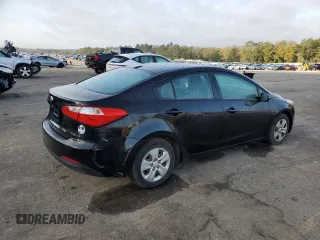 2015 Kia Forte LX with VIN KNAFX4A66F5415574, listed as a Copart auction lot 48356205 with 130,505 mi miles and Salvage Title. Bid and sale history available at carsss.com. Image 3.