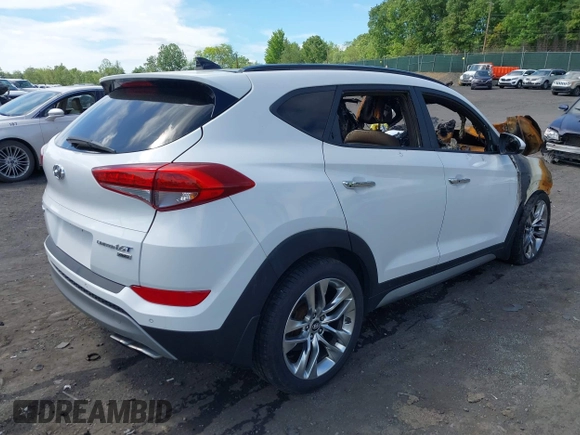 2017 Hyundai Tucson Limited z VIN KM8J3CA24HU301528, wystawiony jako IAAI lot #42296319 z przebiegiem Nie podano mil oraz . Historia ofert i sprzedaży dostępna na DreamBid. Obrazek 4.