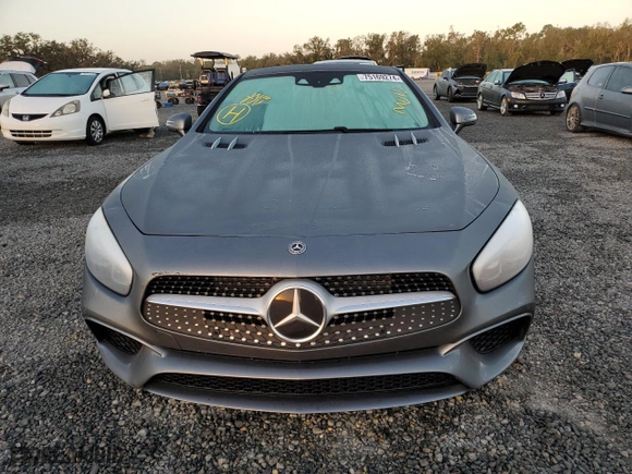 2019 Mercedes-Benz SL-Class SL 550 with VIN WDDJK7DA7KF055738, listed as a Copart auction lot 75169274 with 0 mi miles and Non Repairable. Bid and sale history available at carsss.com. Image 5.