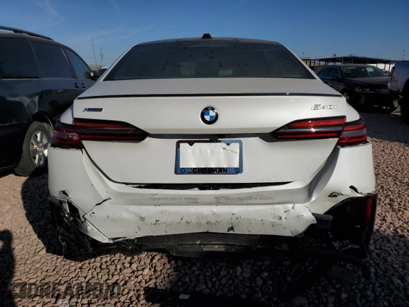 2024 BMW 5 Series 540i xDrive with VIN WBA63FJ02RCR69813, listed as a Copart auction lot 86380164 with 94 mi miles and Salvage Title. Bid and sale history available at carsss.com. Image 6.