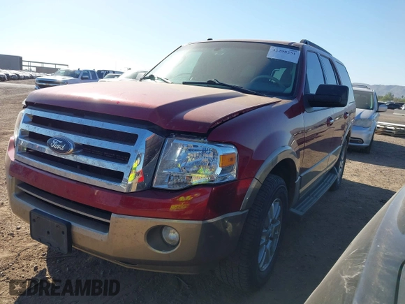 2014 Ford Expedition King Ranch with VIN 1FMJU1J57EEF02096, listed as a IAAI auction lot 42298251 with 144,724 mi miles and . Bid and sale history available at DreamBid. Image 2.