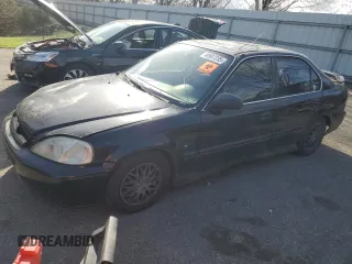 1998 Honda Civic EX with VIN 2HGEJ8643WH503510, listed as a Copart auction lot 50987235 with 247,265 mi miles and Salvage Title. Bid and sale history available at carsss.com. Image 1.