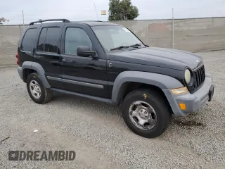 2005 Jeep Liberty Sport with VIN 1J4GK48K65W592508, listed as a Copart auction lot 84253564 with 145,375 mi miles and Salvage Title. Bid and sale history available at carsss.com. Image 4.