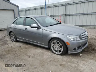 2008 Mercedes-Benz C 350 Sport with VIN WDDGF56X58R025469, listed as a Copart auction lot 51845005 with 49,759 mi miles and Salvage title. Bid and sale history available at DreamBid. Image 4.