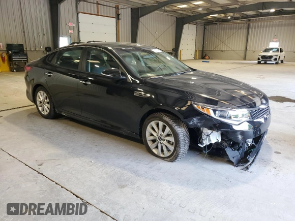 2018 Kia Optima S with VIN 5XXGT4L36JG202795, listed as a Copart auction lot 60000645 with 15,217 mi miles and Salvage title. Bid and sale history available at DreamBid. Image 4.