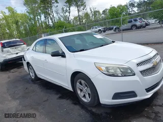 2013 Chevrolet Malibu LS with VIN 1G11B5SAXDF137122, listed as a IAAI auction lot 41989844 with 133,444 mi miles. Bid and sale history available at carsss.com. Image 1.