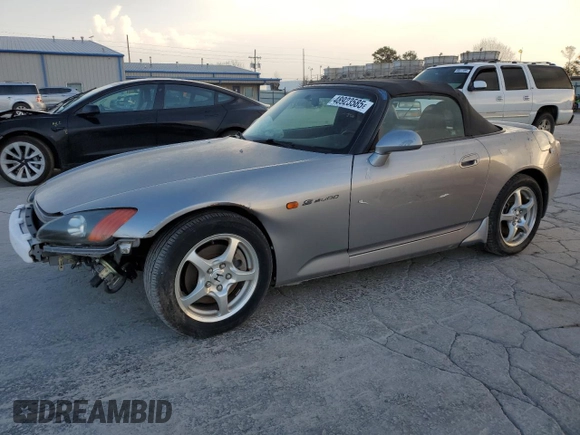 2001 Honda S2000 z VIN JHMAP114X1T006801, wystawiony jako Copart lot #48923585 z przebiegiem 50 502 mil mil oraz Szkoda całkowita • Salvage title. Historia ofert i sprzedaży dostępna na DreamBid. Obrazek 1.