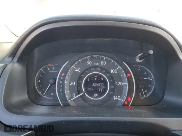 2013 Honda CR-V EX-L with VIN 5J6RM4H70DL010224, listed as a Copart auction lot 88466445 with 204,370 mi miles and Salvage Title. Bid and sale history available at carsss.com. Image 9.