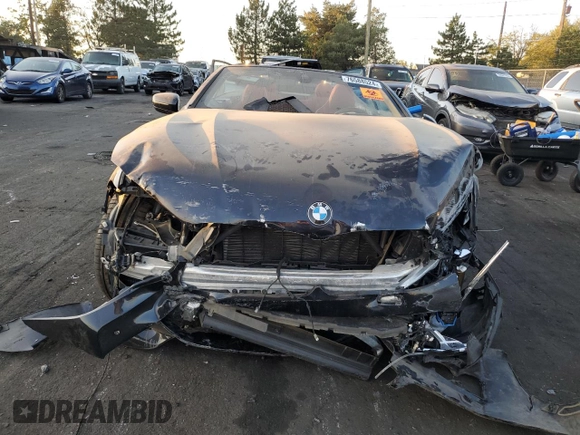 2023 BMW 8 Series 840i with VIN WBADZ4C05PCM43258, listed as a Copart auction lot 76588524 with Not provided miles and Salvage title. Bid and sale history available at DreamBid. Image 5.