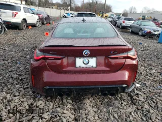 2023 BMW M4 Competition xDrive with VIN WBS43AZ06PCL26274, listed as a Copart auction lot 78712463 with 0 mi miles. Bid and sale history available at carsss.com. Image 6.