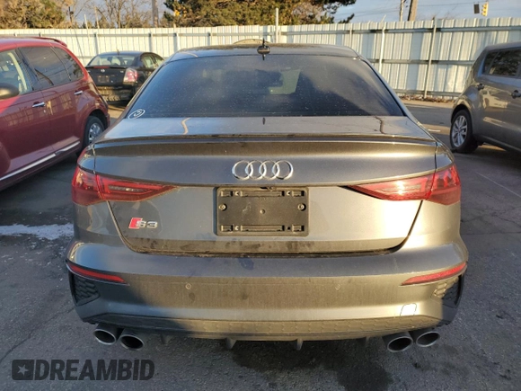 2022 Audi S3 Premium Plus z VIN WAUH3CGY2NA005111, wystawiony jako Copart lot #83374994 z przebiegiem 35 187 mil mil oraz Szkoda całkowita • Salvage title. Historia ofert i sprzedaży dostępna na DreamBid. Obrazek 6.