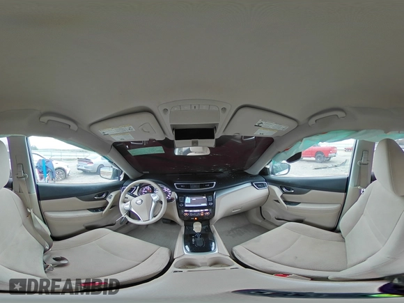 2015 Nissan Rogue SV with VIN 5N1AT2MVXFC805004, listed as a Copart auction lot 51209135 with 125,639 mi miles and Salvage Title. Bid and sale history available at DreamBid. Image 14.