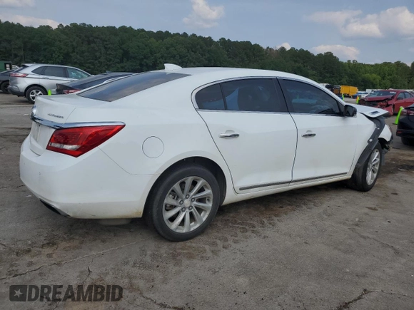 2016 Buick LaCrosse Leather with VIN 1G4GB5G39GF169779, listed as a Copart auction lot 58906245 with 140,639 mi miles and Salvage title. Bid and sale history available at DreamBid. Image 3.