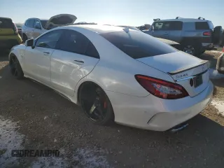 2015 Mercedes-Benz CLS-Class CLS 63 AMG S-Model with VIN WDDLJ7GBXFA156050, listed as a Copart auction lot 82990394 with 54,454 mi miles and Salvage Title. Bid and sale history available at carsss.com. Image 2.