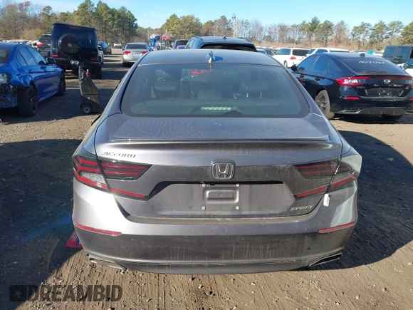 2018 Honda Accord Sedan Sport 1.5T with VIN 1HGCV1F3XJA249635, listed as a IAAI auction lot 40832285 with 89,762 mi miles. Bid and sale history available at carsss.com. Image 16.
