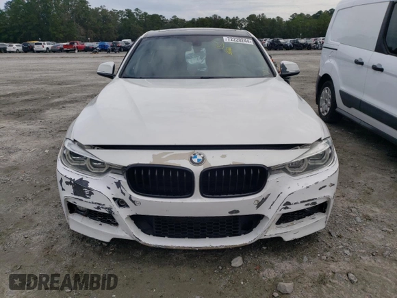 2017 BMW 3 Series 340i with VIN WBA8B3G54HNU35051, listed as a Copart auction lot 72220244 with Not Provided miles and Salvage Title. Bid and sale history available at DreamBid. Image 5.