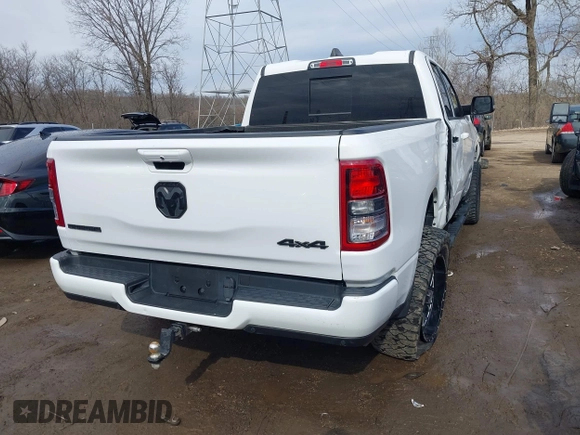 2021 Ram 1500 Big Horn with VIN 1C6RRFBG1MN720594, listed as a IAAI auction lot 41683893 with 75,743 mi miles. Bid and sale history available at carsss.com. Image 4.