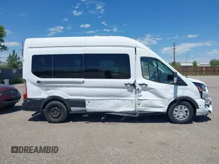 2024 Ford Transit Passenger XL with VIN 1FBAX2X88RKA16346, listed as a IAAI auction lot 42478903 with 21,423 mi miles and . Bid and sale history available at DreamBid. Image 13.