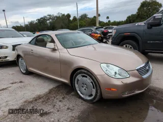 2003 Lexus SC 430 with VIN JTHFN48YX30043941, listed as a Copart auction lot 74352394 with Not Provided miles and Salvage Title. Bid and sale history available at DreamBid. Image 4.