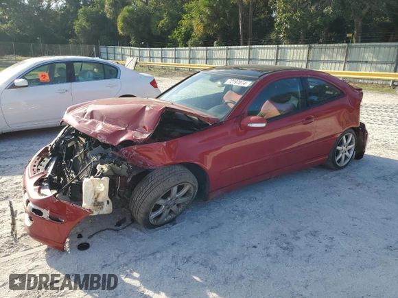 2005 Mercedes-Benz C 230 Kompressor with VIN WDBRN40J55A751409, listed as a Copart auction lot 72197074 with 136,353 mi miles and Non repairable. Bid and sale history available at DreamBid. Image 1.