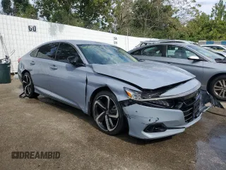 2022 Honda Accord Sedan Sport SE with VIN 1HGCV1F41NA011168, listed as a Copart auction lot 66585994 with 62,567 mi miles and Salvage Title. Bid and sale history available at carsss.com. Image 4.