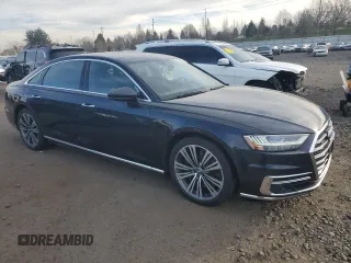 2019 Audi A8 with VIN WAU8EAF81KN024754, listed as a Copart auction lot 42242955 with 29,698 mi miles and Salvage Title. Bid and sale history available at carsss.com. Image 4.