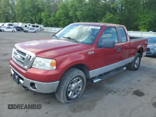 2008 Ford F-150 STX with VIN 1FTRX14W48FA50562, listed as a Copart auction lot 56163265 with 121,496 mi miles and Clean title. Bid and sale history available at DreamBid. Image 1.