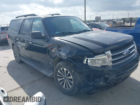 2017 Ford Expedition Max XLT z VIN 1FMJK1HT0HEA82521, wystawiony jako IAAI lot #42564824 z przebiegiem 186 399 mil mil oraz . Historia ofert i sprzedaży dostępna na DreamBid. Obrazek 1.