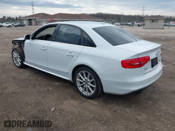2016 Audi A4 Premium Plus with VIN WAUFFAFLXGN015633, listed as a IAAI auction lot 42084662 with 82,572 mi miles. Bid and sale history available at carsss.com. Image 3.