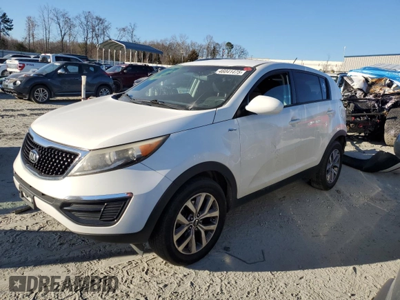 2015 Kia Sportage LX with VIN KNDPBCAC3F7781972, listed as a Copart auction lot 46041475 with 140,832 mi miles and Salvage Title. Bid and sale history available at carsss.com. Image 1.