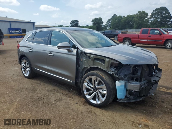 2016 Lincoln MKX Reserve with VIN 2LMTJ6LP9GBL83547, listed as a Copart auction lot 54585795 with 76,884 mi miles and Salvage Title. Bid and sale history available at carsss.com. Image 4.