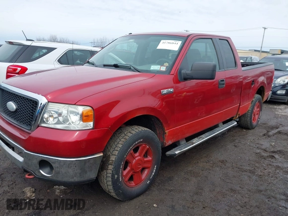 2008 Ford F-150 XLT with VIN 1FTPX14508FC15506, listed as a IAAI auction lot 41786844 with 165,988 mi miles. Bid and sale history available at carsss.com. Image 6.