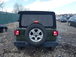 2021 Jeep Wrangler Unlimited Sport S with VIN 1C4HJXDG1MW836029, listed as a IAAI auction lot 41811840 with 34,992 mi miles. Bid and sale history available at carsss.com. Image 15.