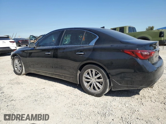 2021 Infiniti Q50 Pure with VIN JN1EV7AP1MM701174, listed as a Copart auction lot 49970925 with 68,668 mi miles and Non Repairable. Bid and sale history available at DreamBid. Image 2.
