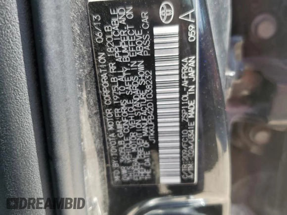 2013 Scion xD z VIN JTKKUPB42D1038232, wystawiony jako Copart lot #57165235 z przebiegiem 163 654 mil mil oraz Nie do naprawy • Non repairable. Historia ofert i sprzedaży dostępna na DreamBid. Obrazek 12.