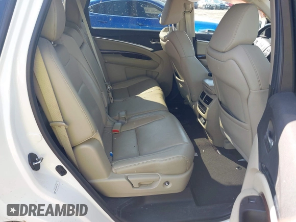 2017 Acura MDX w/Technology Pkg with VIN 5FRYD4H56HB023051, listed as a IAAI auction lot 41893936 with 109,546 mi miles. Bid and sale history available at carsss.com. Image 8.