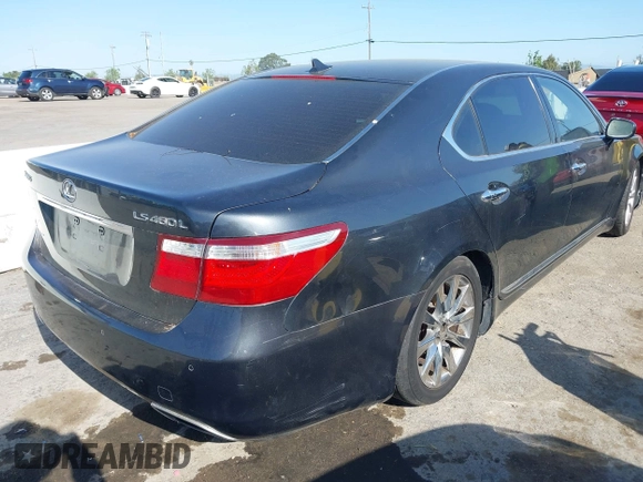2007 Lexus LS 460 L with VIN JTHGL46F275004734, listed as a IAAI auction lot 42034928 with 201,025 mi miles and . Bid and sale history available at DreamBid. Image 4.