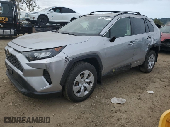2019 Toyota RAV4 LE with VIN JTMH1RFV7KJ003899, listed as a Copart auction lot 52204315 with 27,491 mi miles and Salvage Title. Bid and sale history available at carsss.com. Image 1.