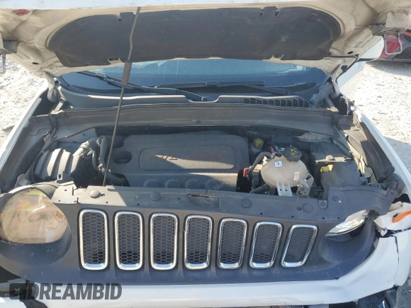 2018 Jeep Renegade Latitude with VIN ZACCJABB7JPH75163, listed as a Copart auction lot 54932455 with 267,193 mi miles and Salvage title. Bid and sale history available at DreamBid. Image 12.