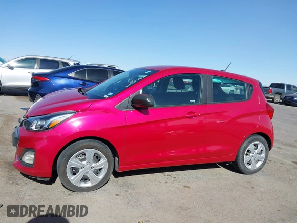 2020 Chevrolet Spark LS with VIN KL8CB6SA2LC410357, listed as a IAAI auction lot 41023593 with 90,587 mi miles. Bid and sale history available at carsss.com. Image 14.