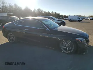 2019 Mercedes-Benz C 300 with VIN WDDWJ8EBXKF834833, listed as a Copart auction lot 80119834 with 51,405 mi miles and Salvage Title. Bid and sale history available at DreamBid. Image 4.
