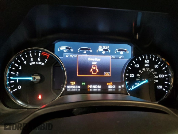2020 Ford Expedition Max XLT with VIN 1FMJK1JT0LEA93618, listed as a Copart auction lot 48035785 with 90,750 mi miles and Salvage title. Bid and sale history available at DreamBid. Image 9.