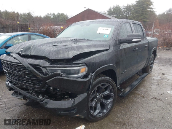 2021 Ram 1500 Limited with VIN 1C6SRFHT3MN500590, listed as a IAAI auction lot 41117602 with 81,875 mi miles and . Bid and sale history available at DreamBid. Image 17.