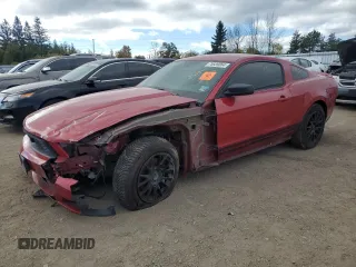 2012 Ford Mustang V6 Premium with VIN 1ZVBP8AM2C5253751, listed as a Copart auction lot 75839064 with 0 mi miles and Non Repairable. Bid and sale history available at carsss.com. Image 1.