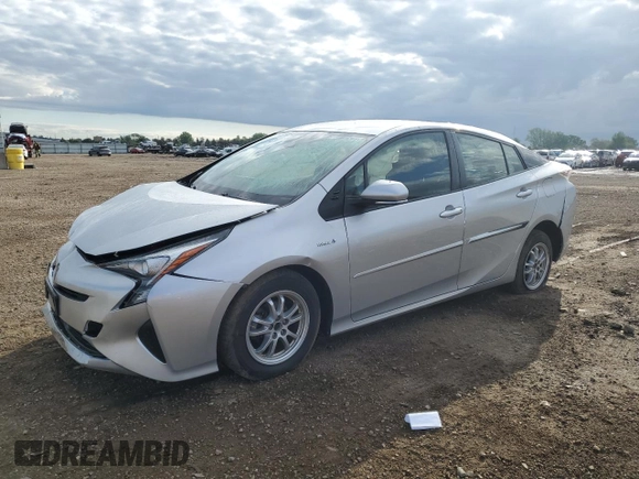 2017 Toyota Prius Two with VIN JTDKBRFU8H3048955, listed as a Copart auction lot 58362415 with 77,851 mi miles and Salvage title. Bid and sale history available at DreamBid. Image 1.