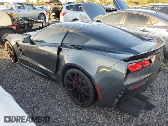 2018 Chevrolet Corvette Grand Sport 2LT with VIN 1G1YX2D7XJ5103876, listed as a Copart auction lot 74516304 with 0 mi miles and Non Repairable. Bid and sale history available at carsss.com. Image 2.
