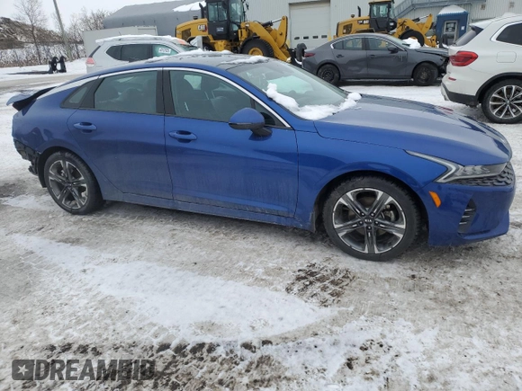 2021 Kia K5 EX with VIN 5XXG34J27MG028055, listed as a Copart auction lot 43933715 with 83,989 mi miles and Salvage Title. Bid and sale history available at carsss.com. Image 4.