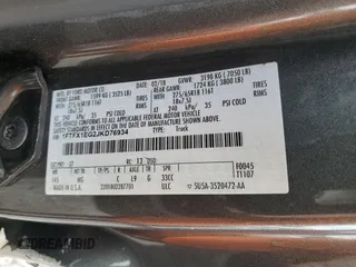 2018 Ford F-150 XL с VIN 1FTFX1EG2JKD76934, выставлен на аукционе Copart как лот 57383195 с пробегом 118 222 миль миль и Списание • Salvage title. История ставок и продаж доступна на DreamBid. Изображение 12.