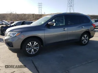 2019 Nissan Pathfinder Platinum with VIN 5N1DR2MM5KC637396, listed as a Copart auction lot 52551765 with 43,394 mi miles and Salvage title. Bid and sale history available at DreamBid. Image 1.