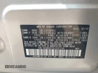 2018 Subaru Outback Premium z VIN 4S4BSAFC0J3207249, wystawiony jako IAAI lot #42231885 z przebiegiem 95 739 mil mil oraz . Historia ofert i sprzedaży dostępna na DreamBid. Obrazek 9.